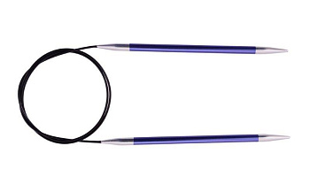 47098 Knit Pro Спицы круговые для вязания Zing 3,75мм/60см, алюминий