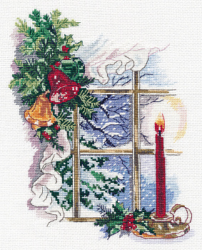 Набор для вышивания ОВЕН арт. 1358 Свет рождества 16×22 см