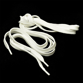 Шнурки плоские 9 мм 7с859 длина 100 см, компл.2шт, цв.белый