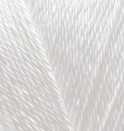 Пряжа для вязания Ализе Bahar (100% мерсеризированный хлопок) 5х100г/260м цв.055 белый