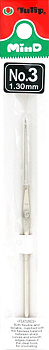 Tulip Крючок для вязания MinD арт.TA-1033E  1,3мм, сталь / золотистый