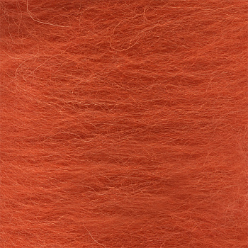 Шерсть для валяния КАМТ Кардочес (100% шерсть п/т) 1х100г цв.068 апельсин
