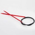 51111 Knit Pro Спицы круговые для вязания Trendz 3,5мм/100см акрил, красный