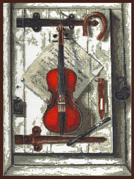 Набор для вышивания ПАЛИТРА арт.04.001 Натюрморт со скрипкой 29х40 см