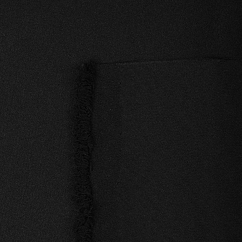 Ткань шелк Армани 120г/м² 97% ПЭ 3% Спандекс шир.150см арт.TBYArm-016 цв.16 черный уп.2м