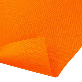 Ткань Оксфорд 200 D PU1000, 78 г/м², 100% ПЭ шир.150см цв.S02 неон-оранжевый рул.100м