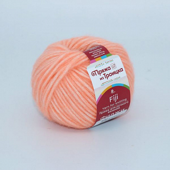 Пряжа для вязания ТРО Фиджи (20% мериносовая шерсть, 60% хлопок, 20% акрил) 5х50г/95м цв.0189 яр.оранжевый