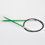 51114 Knit Pro Спицы круговые для вязания Trendz 4,5мм/100см, акрил, зеленый