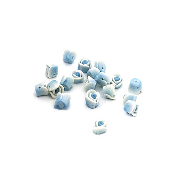 Бусины глиняные MAGIC HOBBY арт.F16-1 8мм, in Ø1 мм, уп.20шт цв.голубой