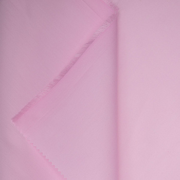 Ткань рубашечная 120 г кв.м 65% полиэстер, 35% хлопок шир.150 см арт.Р.30607.05 цв.05 розовый уп.25м (±5м)