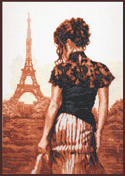 Набор для вышивания ПАЛИТРА арт.11.002 Прогулка по Парижу 26х36 см