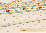 Ткань для пэчворка PEPPY Индийское Сари 146 г/м² 100% хлопок цв.ИС-01 панель кремовый уп.60х110 см