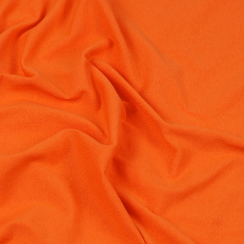 Ткань трикотаж Кулирка хлопок 145г опененд 100+100см оранжевый 16-1362 пач.20-35кг