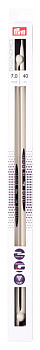 190410 PRYM Спицы прямые для вязания Prym ergonomics 40см 7мм high-tech полимер уп.2шт