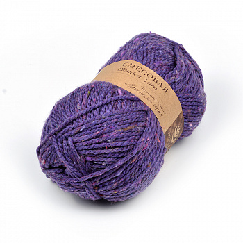Пряжа для вязания ПЕХ Смесовая (70% акрил высокообъемный, 30% шерсть) 5х200г/200м цв.078 фиолетовый