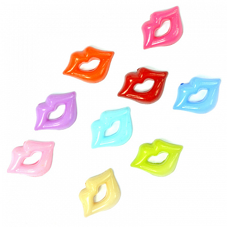 Пластиковые губы для игрушек арт.TBY.D1 ассорти уп.100шт.