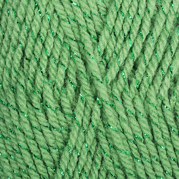 Пряжа для вязания КАМТ Праздничная (48% кашмилон, 48% акрил, 4% метанит) 10х50г/160м цв.045 зел.яблоко