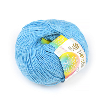 Пряжа для вязания ПЕХ Детский каприз (50% мериносовая шерсть, 50% фибра) 10х50г/225м цв.005 голубой
