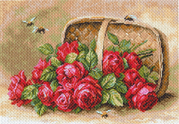 Рисунок на канве МАТРЕНИН ПОСАД арт.37х49 - 1704 Знойные розы
