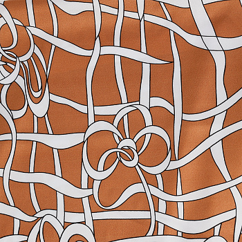 Ткань шелк Армани креп 90 г/м² 97% полиэстер, 3% лайкра шир.148 см арт.T.0549.5 цв.05 оранжевый рул.25м