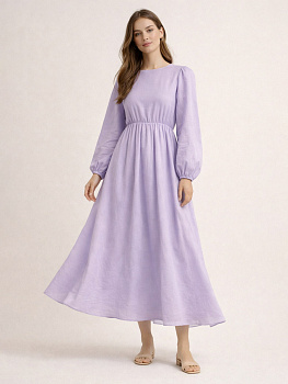 Ткань Батист 72 г/м² 100% хлопок шир.150 см арт.TBY.Bt.10 цв.сиреневый рул.25м