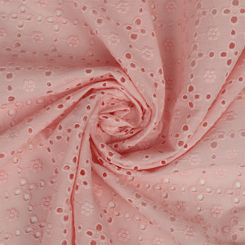 Ткань шитье TBY-8167-02 100г/м2 100% хлопок шир.150см цв.розовый рул.14,62м