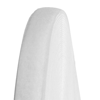 Лента липучка TBY пришивная кач.С шир.25мм цв.F101 белый уп.25м (мягкая часть, петля)