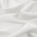 Ткань шелк Армани 120г/м² 97% ПЭ 3% Спандекс шир.150см арт.TBYArm-001 цв.01 белый уп.1м