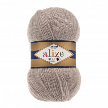 Пряжа для вязания Ализе Angora Real 40 (40% шерсть, 60% акрил) 5х100г/480м цв.541 норка