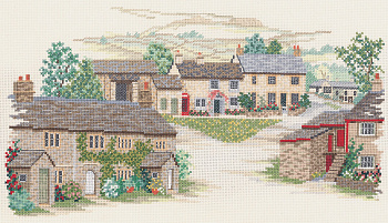 Набор для вышивания DERWENTWATER DESIGNS арт.14VE16 Yorkshire Village 40х25 см