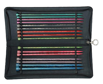 90243 Knit Pro Набор прямых спиц для вязания Dreamz 30см 8 видов спиц 3,5-8мм