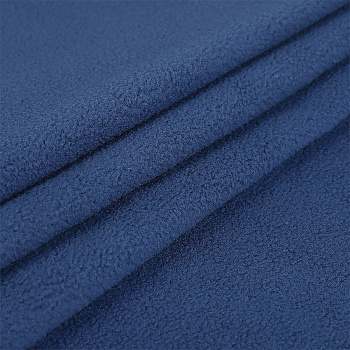Ткань флис 2-х ст. TBY-0240-F218 240 г/м² 100% ПЭ шир.150см  цв.F218 пыльно-синий уп.1м