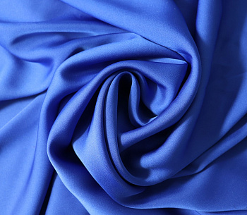 Ткань шелк Армани 89 г/м² 97% полиэстер, 3% спандекс шир.148 см арт.Р.11290.21 цв.21 синий уп.25м (±5м)