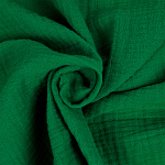 Ткань Муслин 125 г/м² 100% хлопок шир.130 см арт.TBY.Mus.24723.22 цв.22 зеленый уп.2м