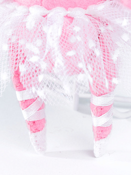 Набор для изготовления текстильной игрушки из фетра арт.ПФД-1064 Свинка Балеринка 14,5 см