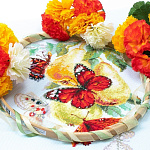 Набор для вышивания ЧУДЕСНАЯ ИГЛА арт.130-051 Бабочки на груше 21х27 см