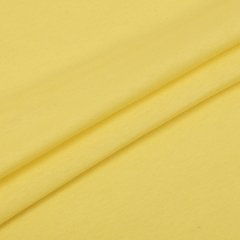 Ткань трикотаж Кулирка хлопок 145г опененд 100+100см желтый 11-0620 пач.20-35кг
