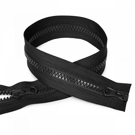 Молния Mzip трактор №5 2 замка усил.зв., 55см, цв.F322 черный уп.50шт