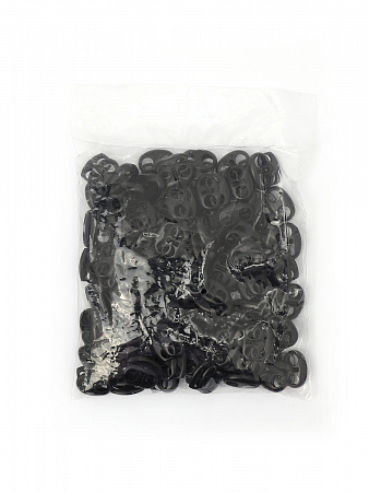 Фиксатор для шнура металл TBY OR.0305-5353 (17х19мм, отв.4мм) цв. мат.черный уп. 100шт