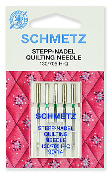 Иглы для бытовых швейных машин Schmetz для квилтинга 130/705H-Q №90, уп.5 игл