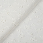 Ткань шитье TBY-916-01 100г/м² 100% хлопок  шир.150 (138)см  цв.белый
