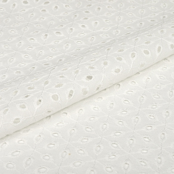 Ткань шитье TBY-8058-01 100г/м2 100% хлопок шир.150см цв.белый рул.14,62м