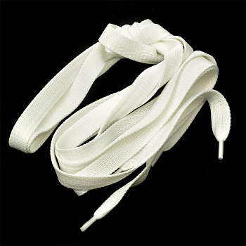 Шнурки плоские 14 мм 06с2341 длина 150 см, компл.2шт, цв.белый