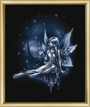 Набор ЧМ арт. КС-039 для изготовления картины со стразами Звёздная фея 24х29,5 см