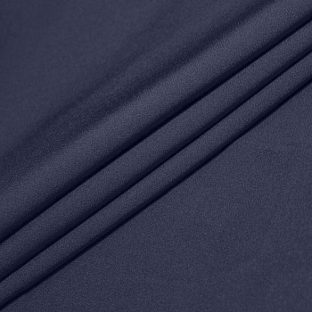 Ткань Креп Барби плот.210г/м²  95% пэ 5% эл  шир.150см, арт.МТ-210330  цв.тем.синий уп.6м