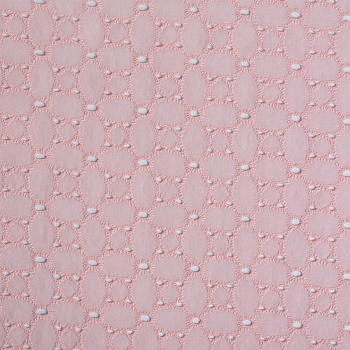 Ткань шитье, VT-9037-3, 90г/м², 100% хлопок, шир.150см, цв.3 св.розовый рул.25м