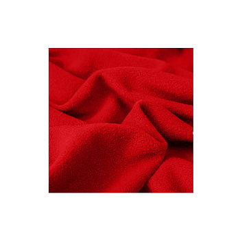 Ткань флис односторонний 180 г/м² 100% ПЭ шир.150см цв.красный рул.23-27кг (1кг-3,7м)