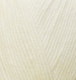 Пряжа для вязания Ализе Happy Baby (65% акрил, 35% полиамид) 5х100г/350м цв.062 св.молочный