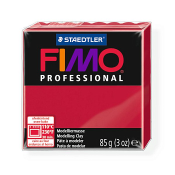 FIMO professional полимерная глина, запекаемая в печке, уп. 85г цв.пунцовый, арт.8004-29