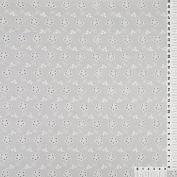 Ткань шитье TBY-916-01 100г/м² 100% хлопок  шир.150 (138)см  цв.белый